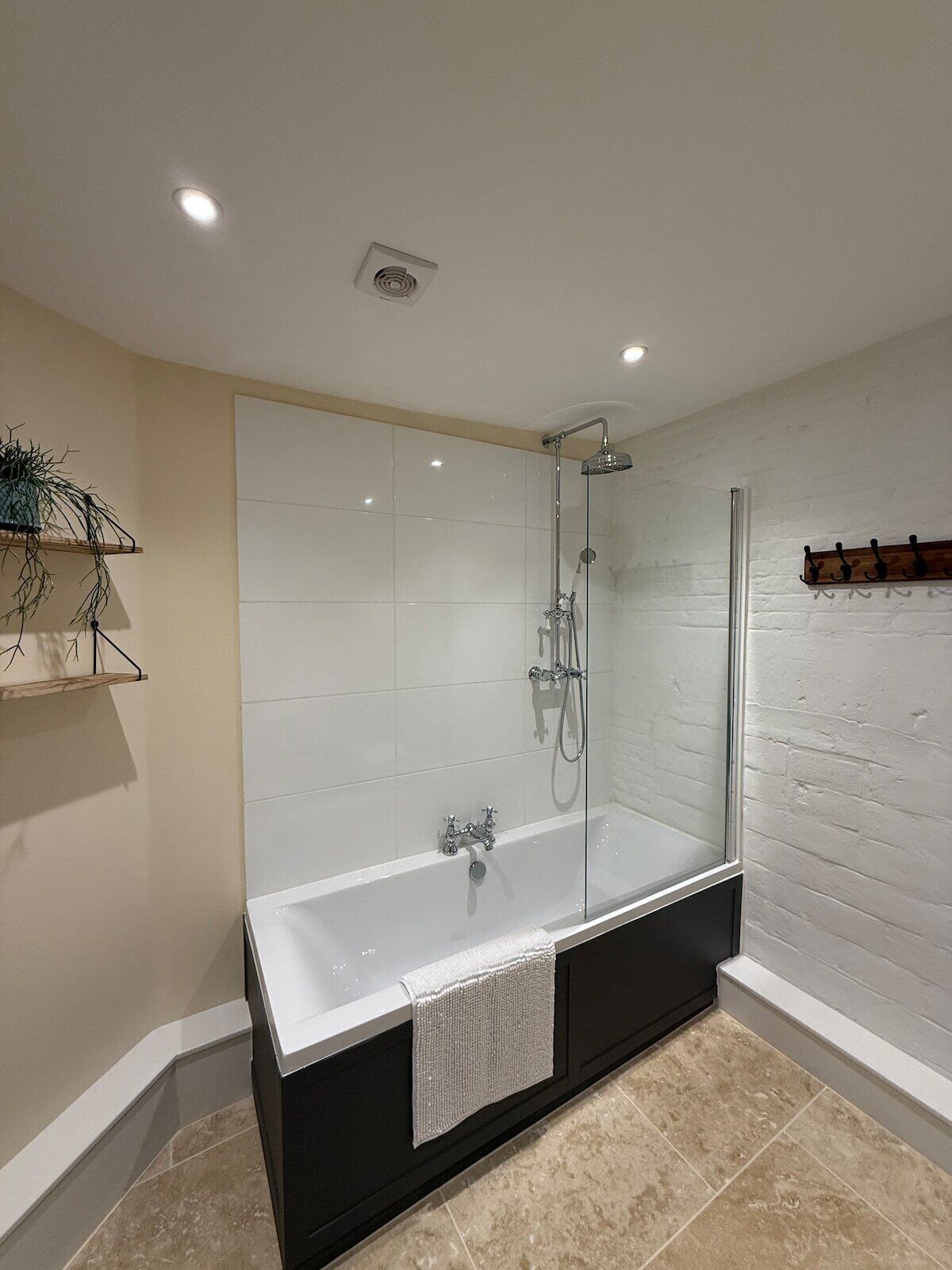 Shower, hair dryer