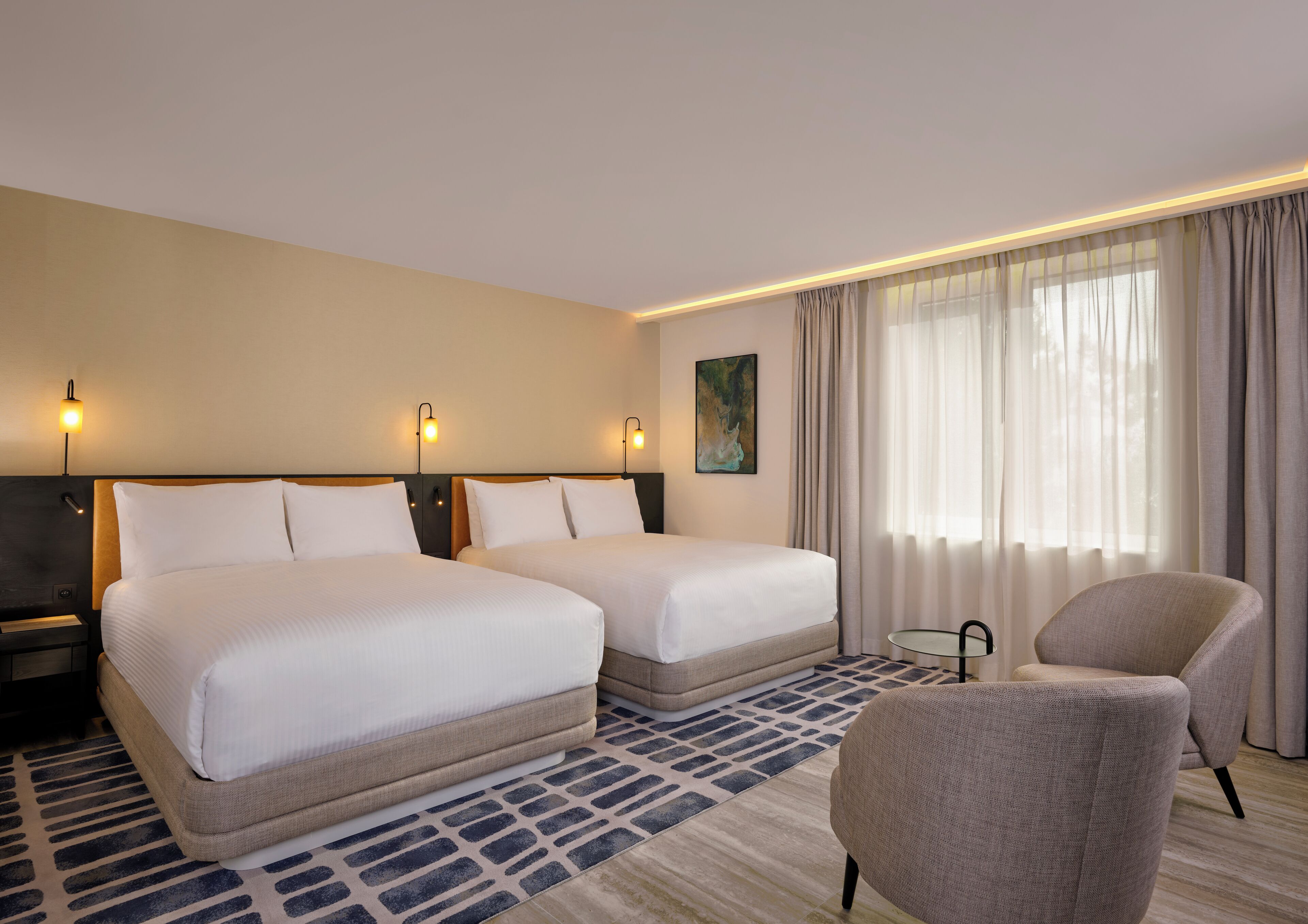 Premium Room, 2 Double Beds | Hypo-allergenic bedding, in-room safe, desk, iron/ironing board