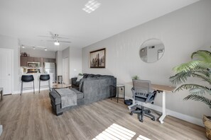 Apartment, 1 Bedroom | Living area | Smart TV, streaming services - Central Relaxing 1br Phoenix Retreat Near Airport 1 Bedroom Apts (Phoenix)