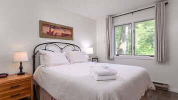 Condo, 1 Bedroom | 1 bedroom, laptop workspace, iron/ironing board, free WiFi