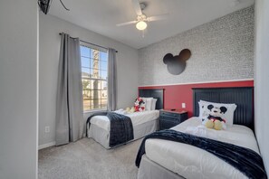 4 bedrooms, iron/ironing board, travel crib, WiFi