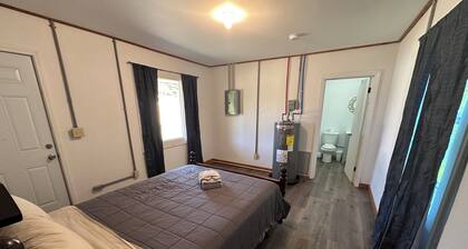 Spacious double sized motel room next door to Bar & Grill