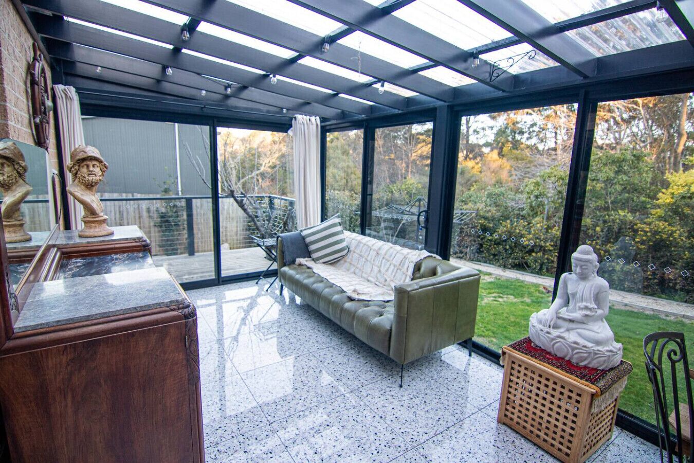 TV, fireplace, stereo