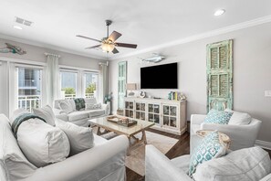 Smart TV, music library, video library