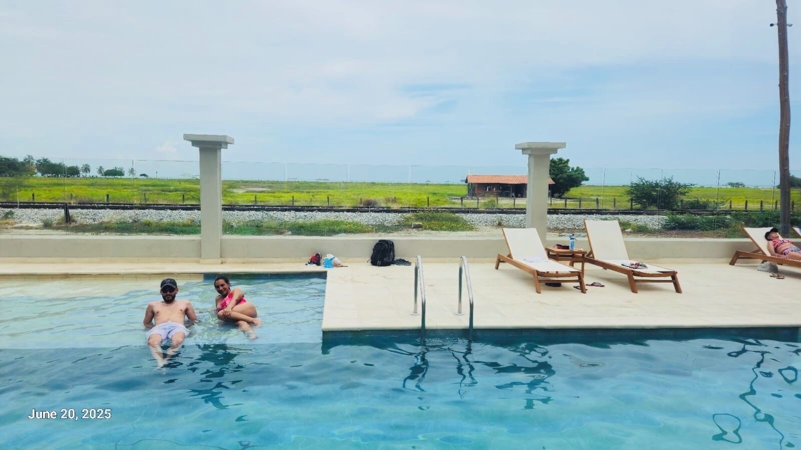 Alberca al aire libre 