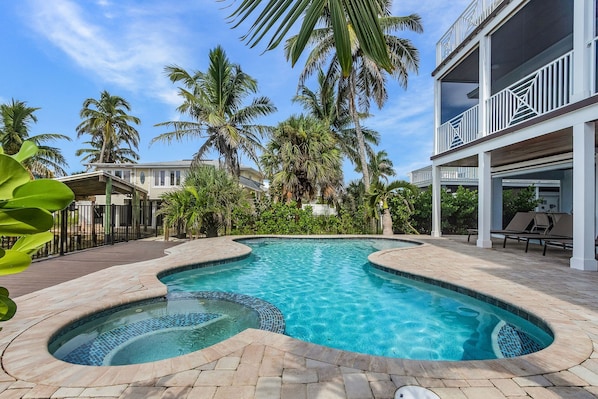 A heated pool
