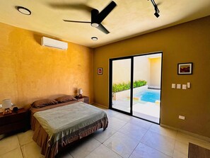 1 habitación, tabla de planchar con plancha, internet y ropa de cama 