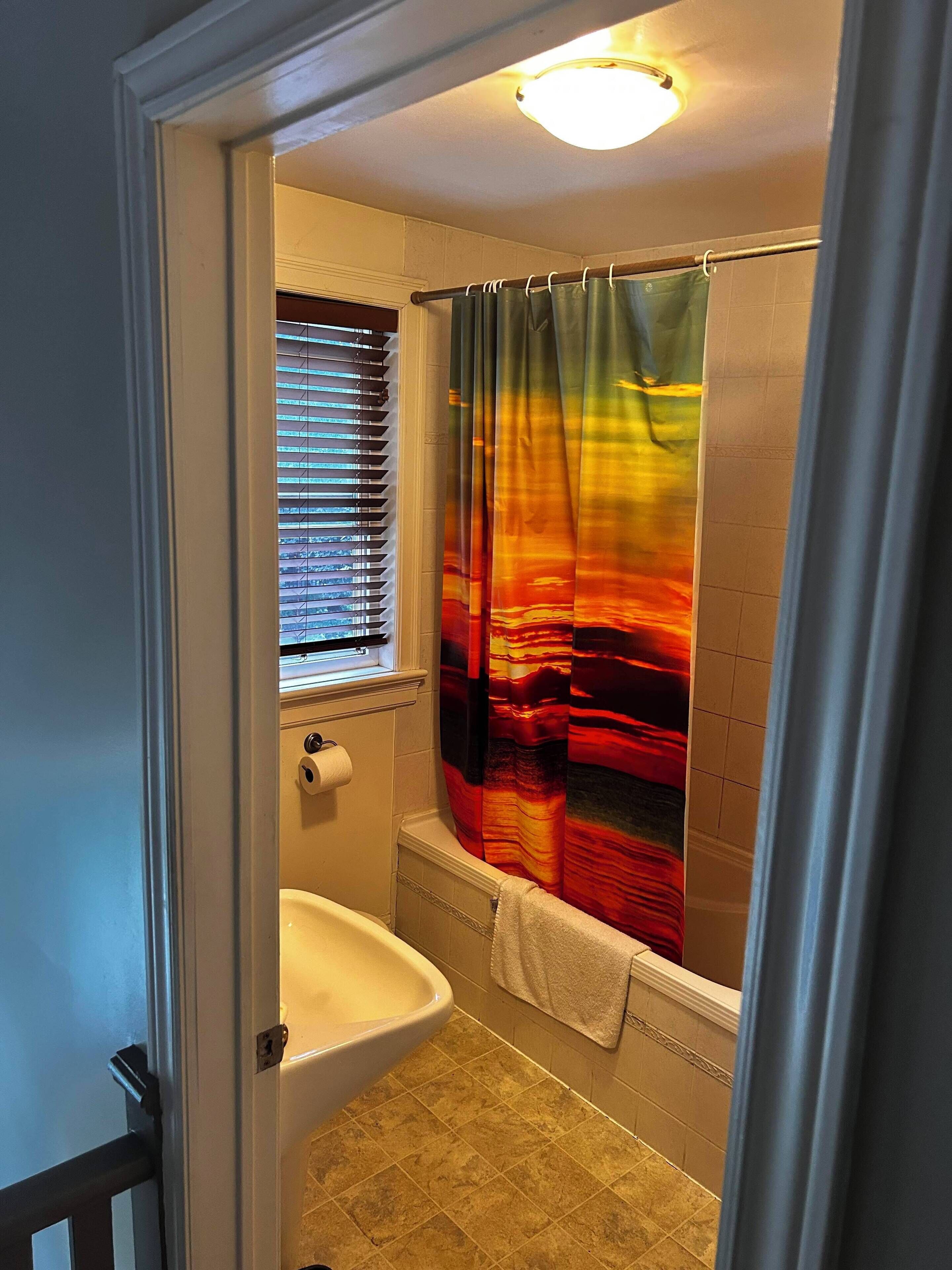 Towels, soap, toilet paper