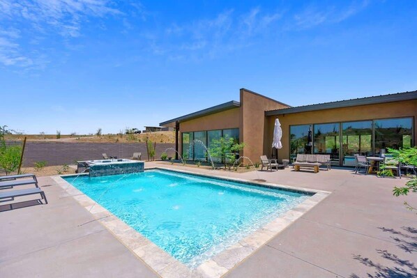 A heated pool