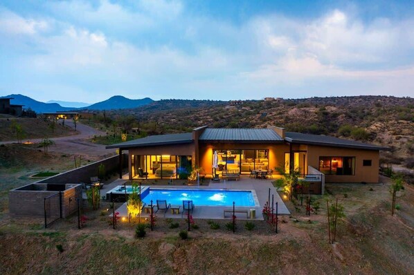 A heated pool
