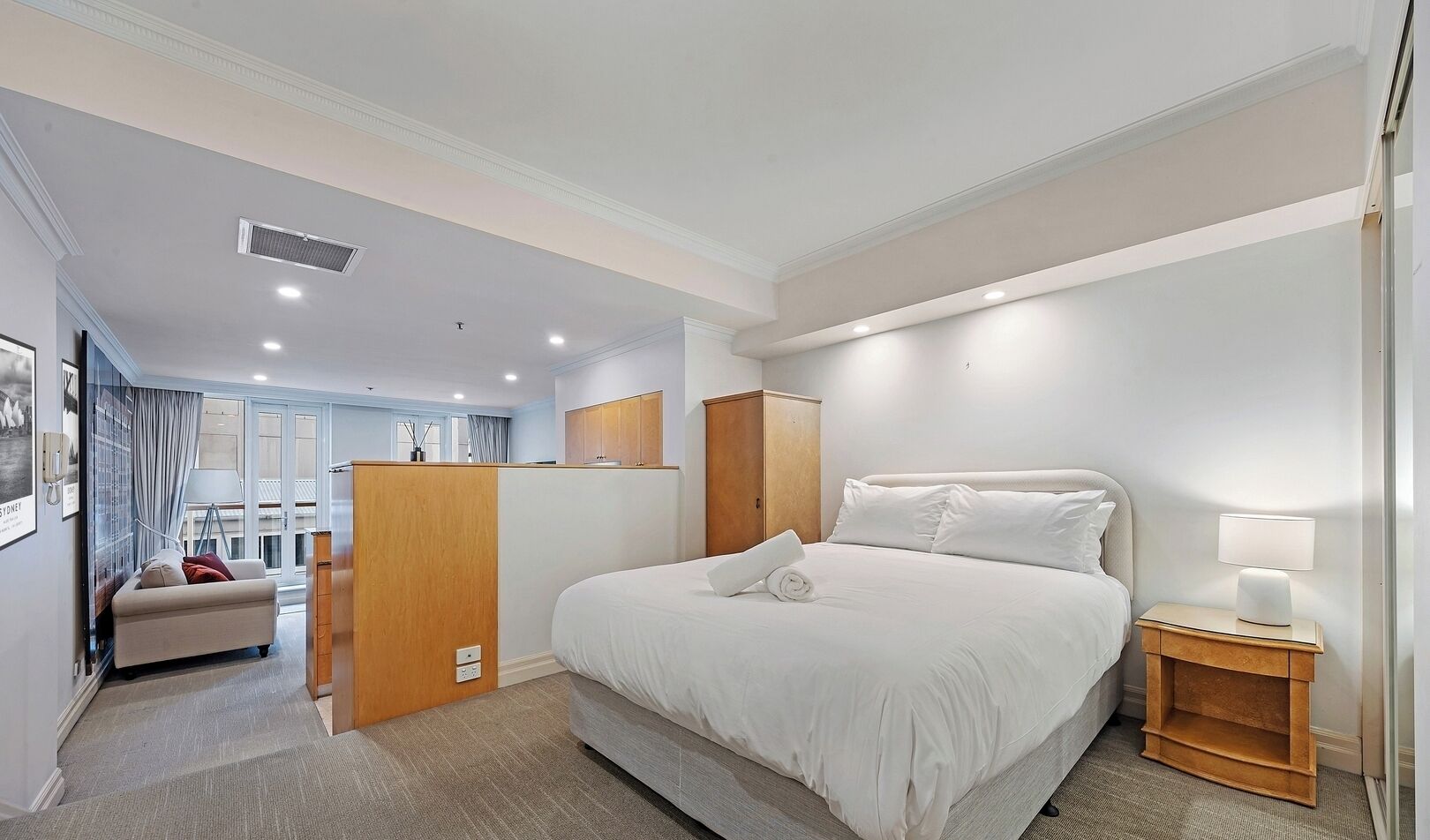 Clean and comfy bedroom
