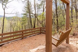 Property grounds - Tranquil cabin with yearlong mountain views, game room, fire pit near wineries (Cleveland)