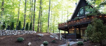 Unique A-frame, hot tub, firepit, barrel sauna