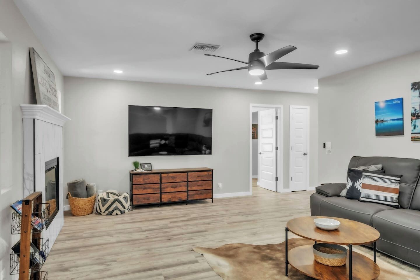 تلفزيون، مدفأة