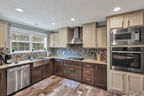 Microwave, oven, stovetop, dishwasher