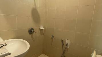 Shower, bidet, towels