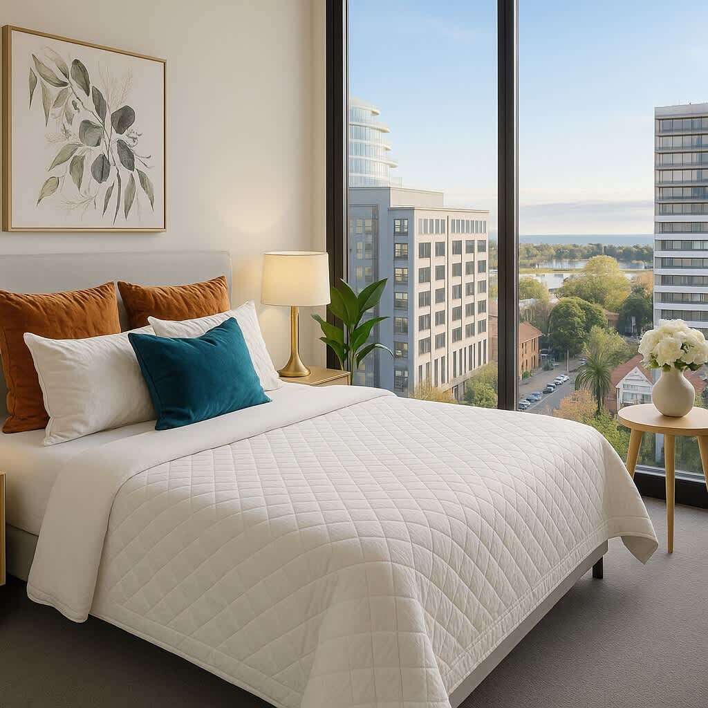 2 bedrooms, desk, iron/ironing board, travel cot