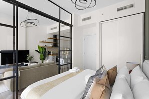 1 bedroom, desk, iron/ironing board, WiFi - Silkhaus Socio Tower | Dubai Hills Neighborhood (Dubai)