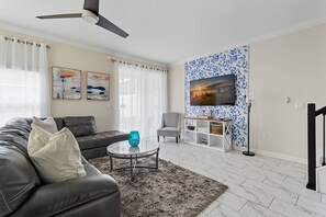 Smart TV, foosball, offices