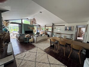 Smart TV, fireplace, video games, stereo - Rent house  Cap Ferret, village de l'Herbe 12 sleeps 5 min walk from the Bassin (Lège-Cap-Ferret)
