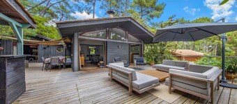 Rent house  Cap Ferret, village de l'Herbe 12 sleeps 5 min walk from the Bassin