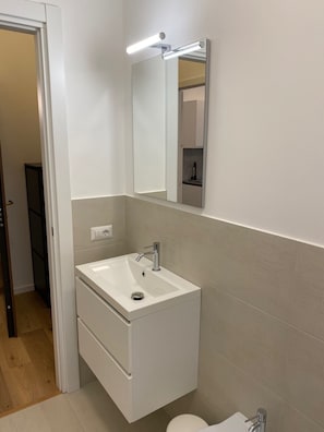Towels, soap, toilet paper
