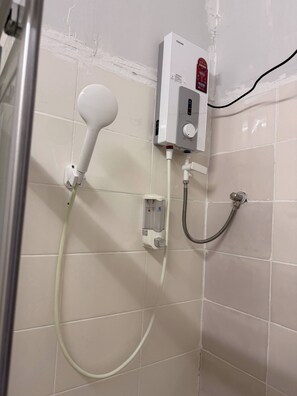 Shower, hair dryer
