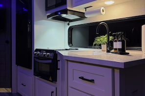 Microwave, oven, stovetop