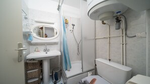 Shower, hair dryer