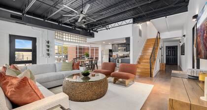 Brick & Beam on Dickson Street - .06 miles to the U of A