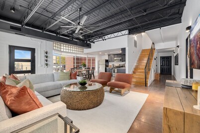 Brick & Beam on Dickson Street - .06 miles to the U of A