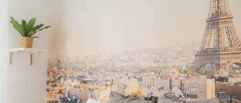 2 dormitorios, tabla de planchar con plancha, wifi y ropa de cama