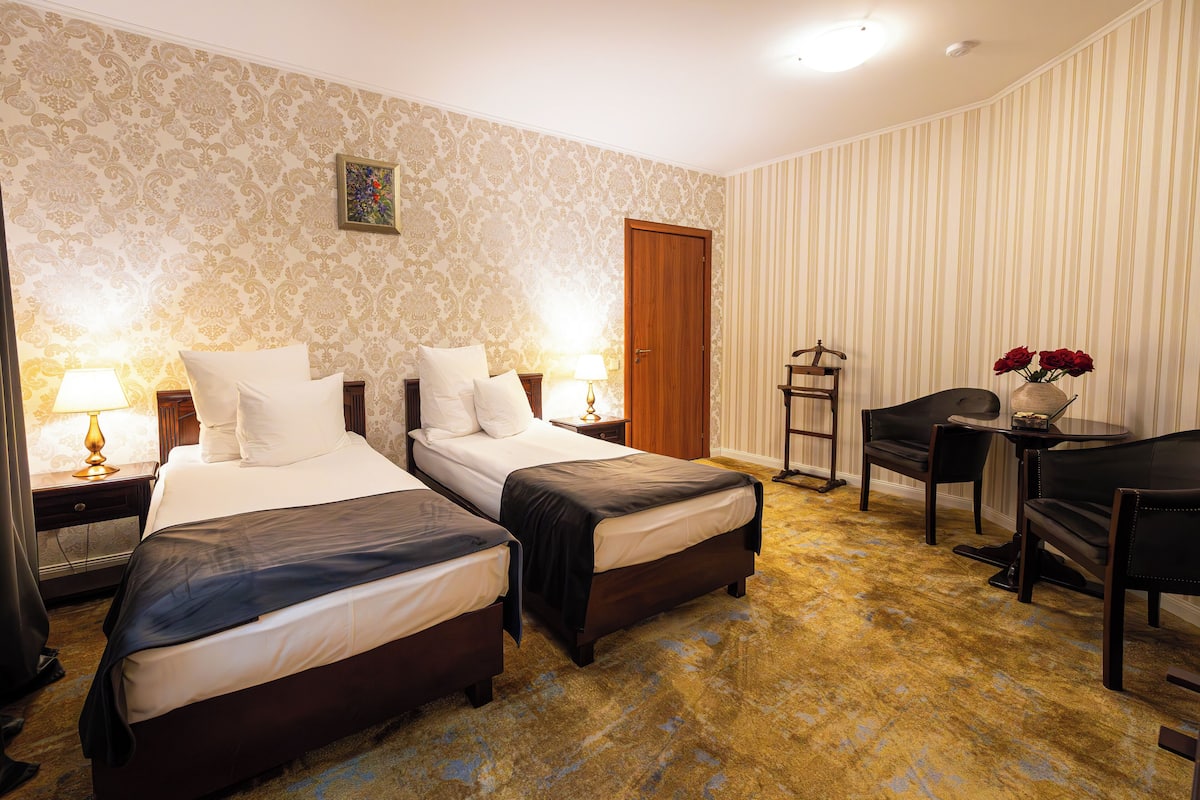 Basic Twin Room | Blackout drapes, iron/ironing board, free WiFi