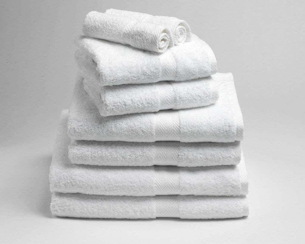 A stack of white towels.