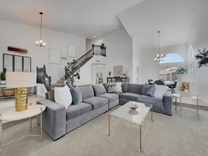 Smart TV, fireplace, video games, DVD player - Island Paradise! Heated Pool Home. 30 Night Minimum. (Gilbert)