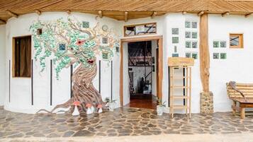 The entrance into the poolvilla