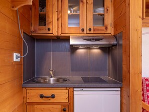 Fridge, microwave, dishwasher