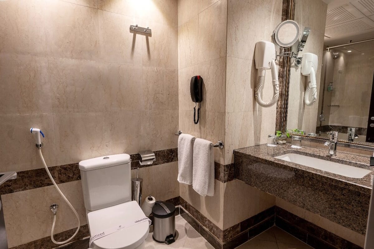 Soap, shampoo, toilet paper