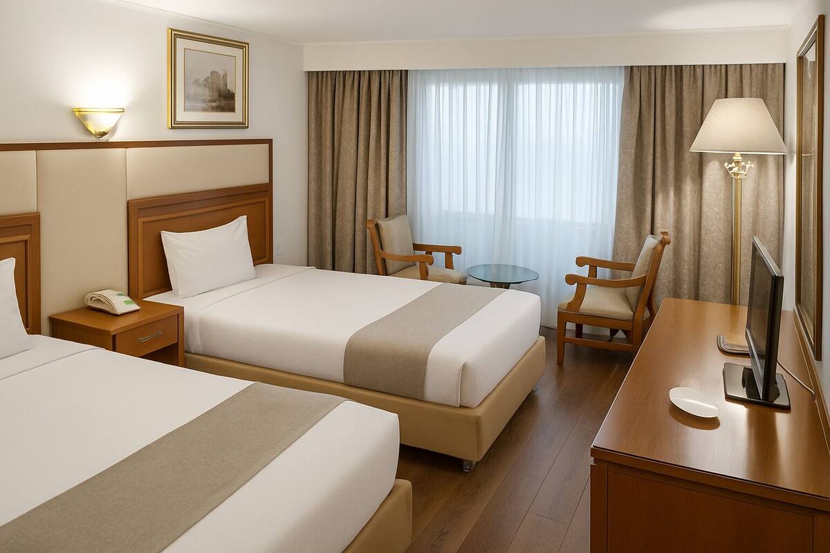 In-room safe, blackout drapes, soundproofing
