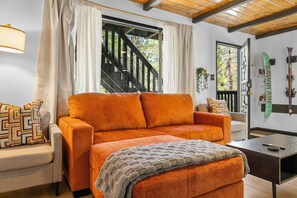 تلفزيون ذكي، مدفأة، كُتُب، ستيريو