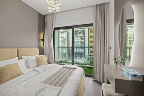 1 bedroom, in-room safe, iron/ironing board, travel cot