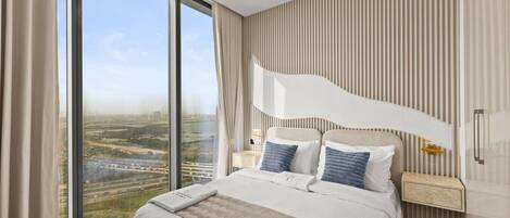 2 bedrooms, in-room safe, iron/ironing board, travel crib