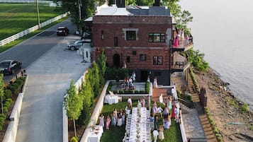 Außenbereich für Bankette