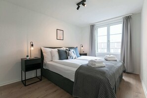 1 غرفة نوم ومكواة/لوح كي وواي فاي وملاءات أسرّة