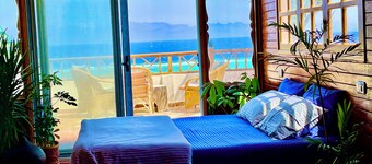 Beach front studio with huge roof top terrace