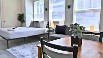 Desk, iron/ironing board, travel crib, WiFi
