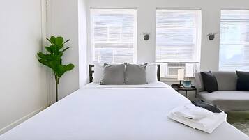 Desk, iron/ironing board, travel crib, WiFi