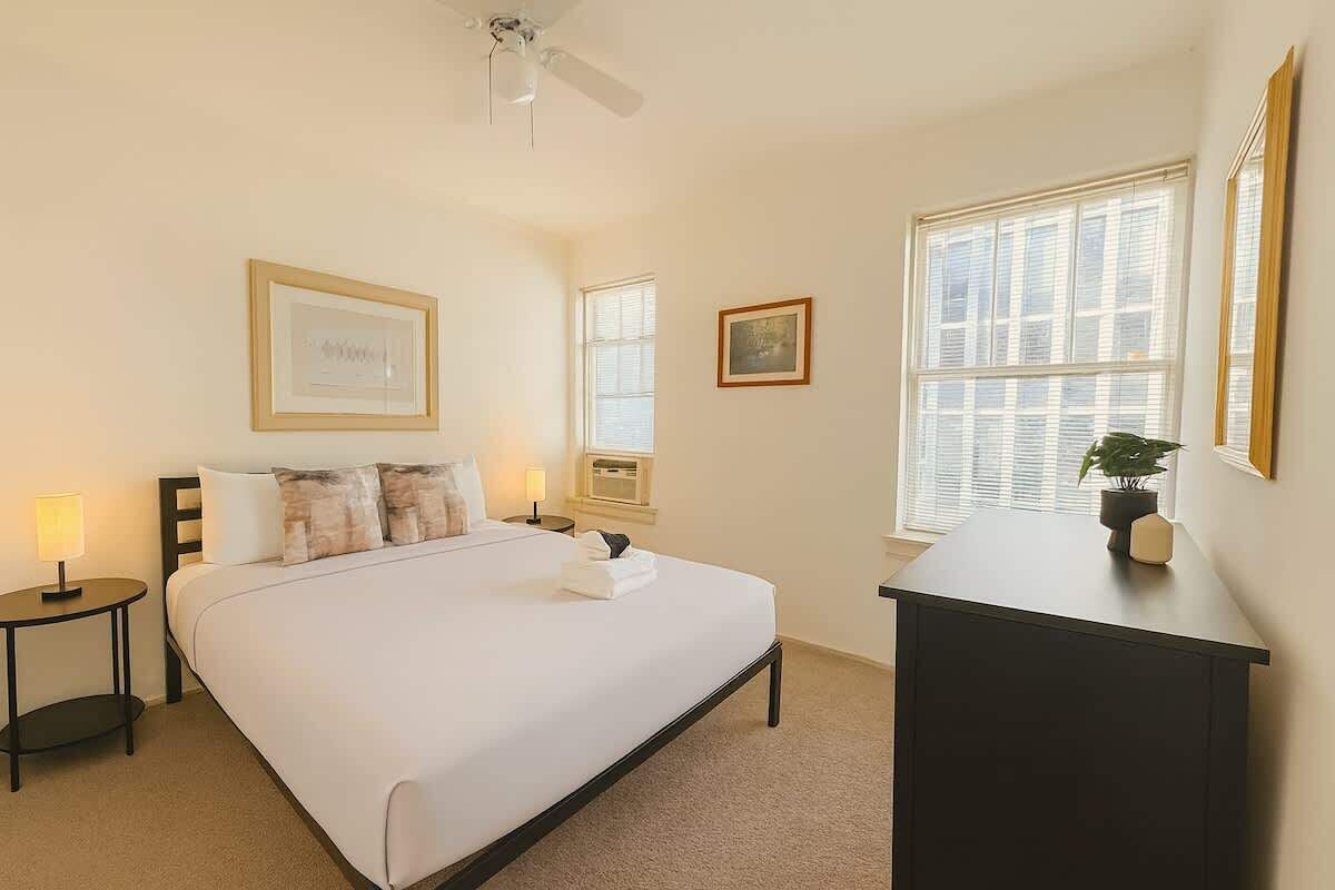 1 bedroom, iron/ironing board, travel crib, WiFi