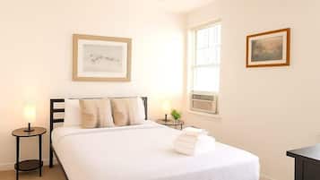1 bedroom, iron/ironing board, travel crib, WiFi