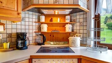 Fridge, oven, stovetop, dishwasher